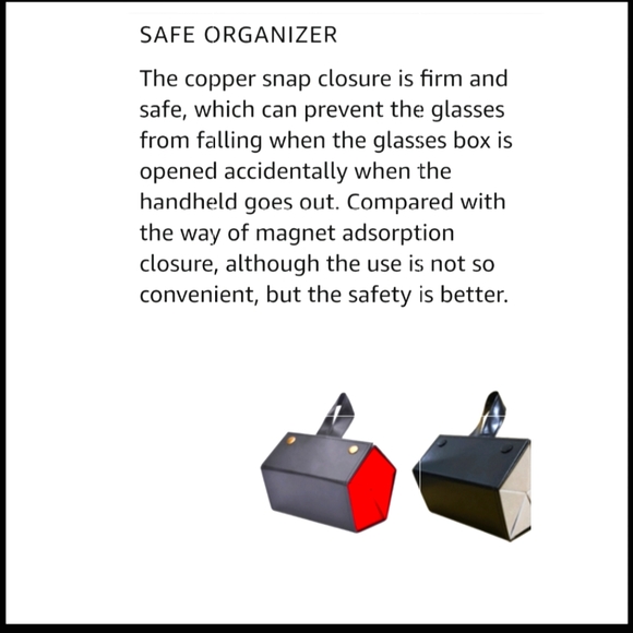 Travel Safe Sunglasses organizer 5 compartments. - Picture 2 of 16